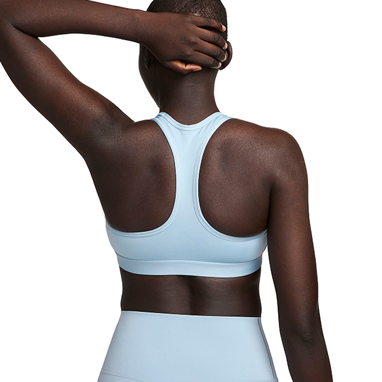 Bra sportive Nike W NK SWSH MED SPT BRA / Femei / S / Albastru deschis photo 3